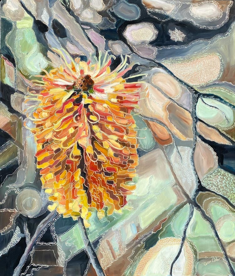 Light Spun Jewels on Banksia Spinulosa